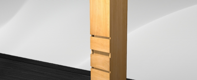 Essence Column Cabinet 1 revolving door